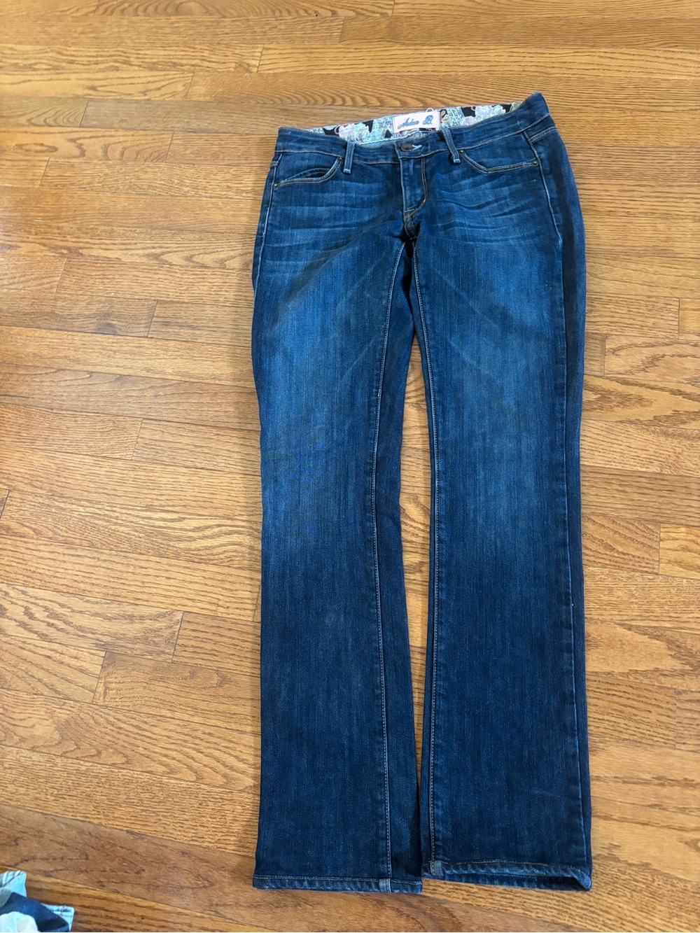 Arden B Dark Blue Flare Jeans